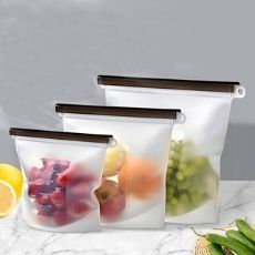 Reusable Silicone Ziplock Bag For Food