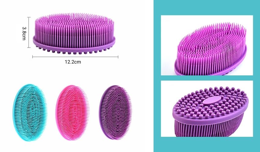 Silicone Bath Body Brush Detail