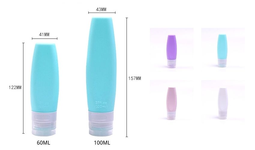 silicone bottle size and color