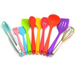 10 piece silicone kitchen utensil set
