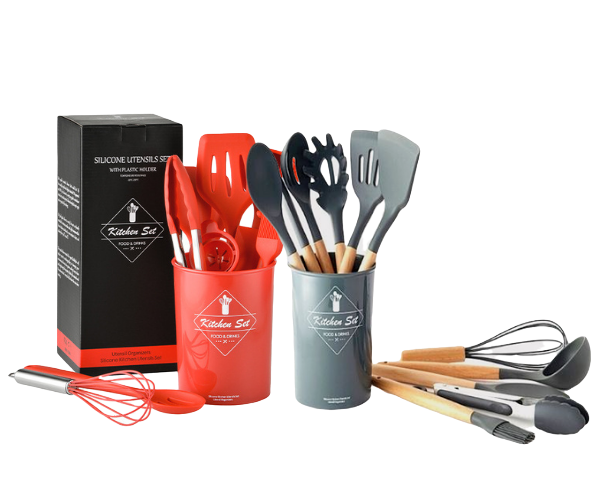 Wize Products 38 Piece Set,Gold Stainless Steel Kitchen Cooking Tools Accessories Silicone Kitchen Cooking Kitchen Utensils Set