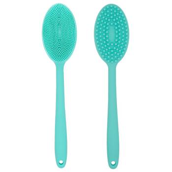 Long handle silicone bath brush (1)