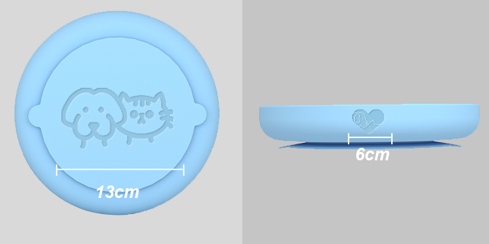 custom logo jellyfish dog bowl