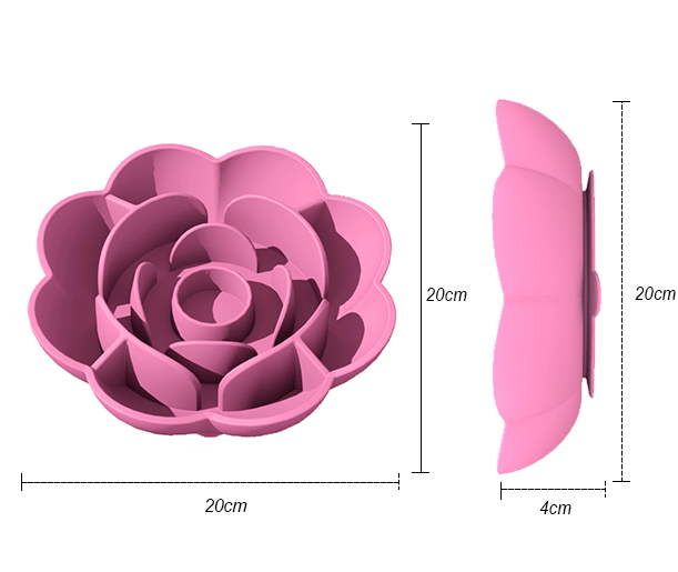 rose dog bowl detail