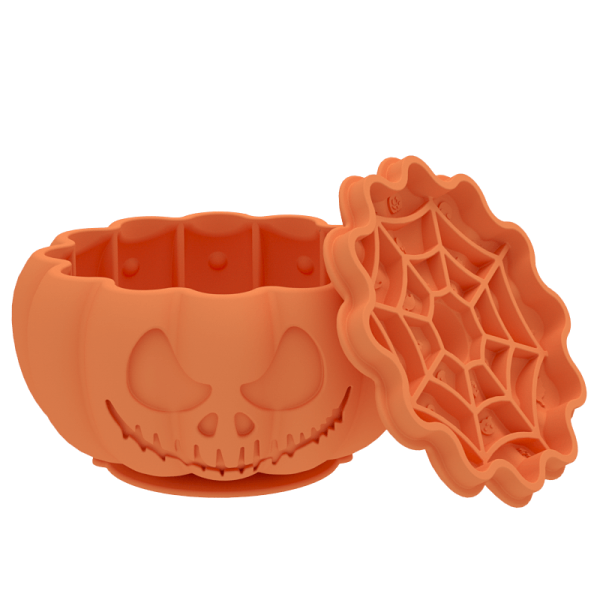 pumpkin dog bowl